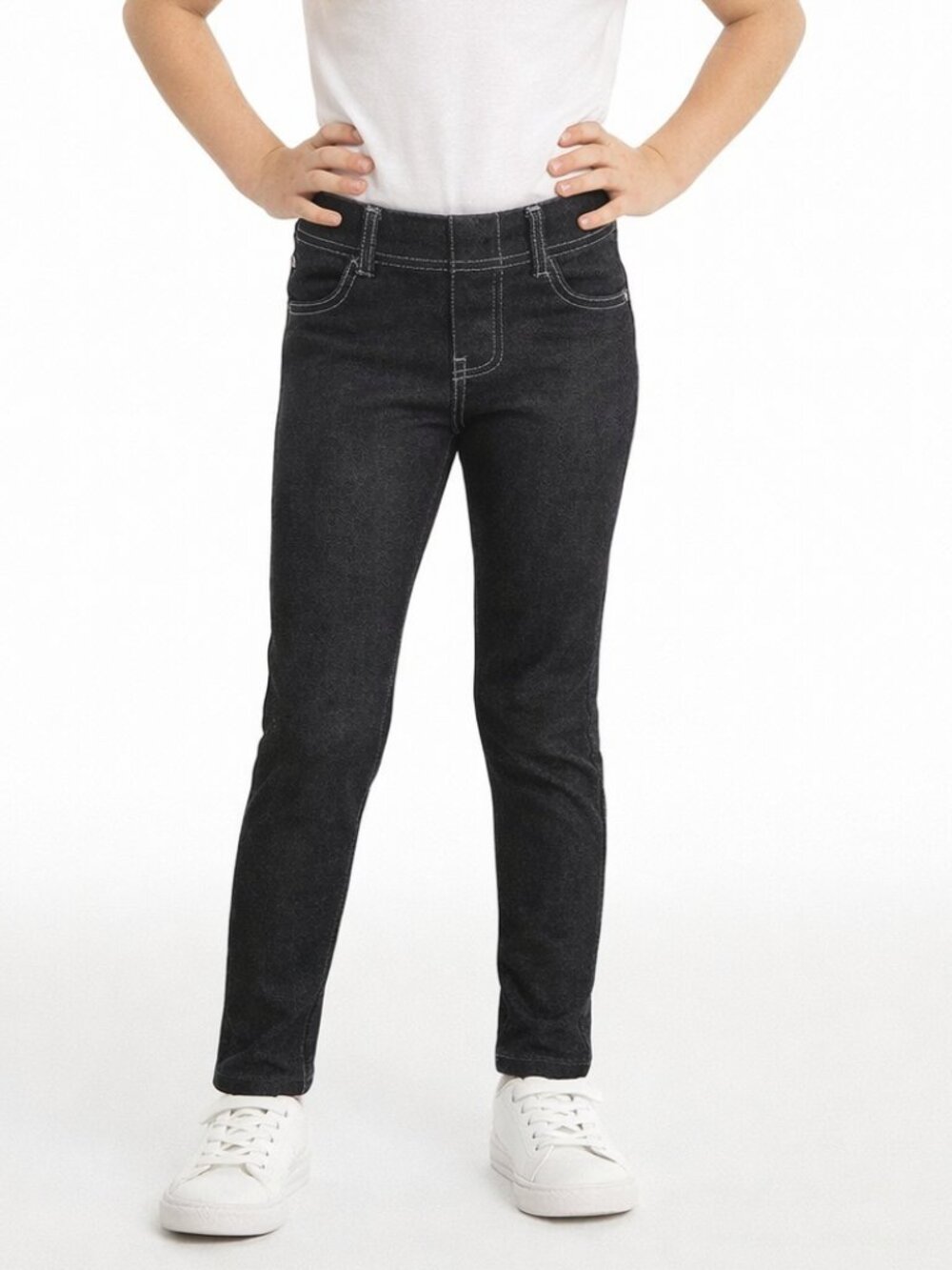 Garanimals 365 Kids Girls Leggings Black Size 7 - Pull -On Stretch